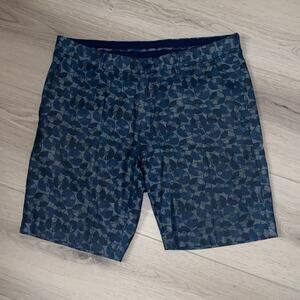 Ben Sherman Men's Shorts Cotton Blue/Gray Size 33